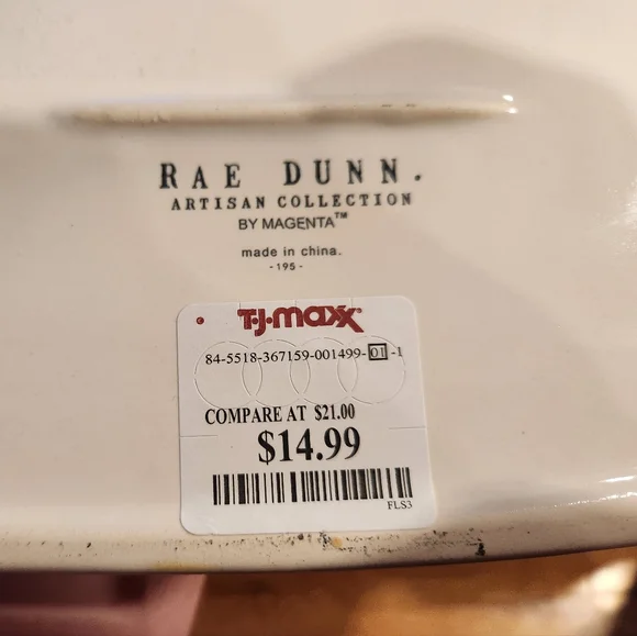 Rae Dunn Cream Ceramic Wall Planter - Picture 5 of 5